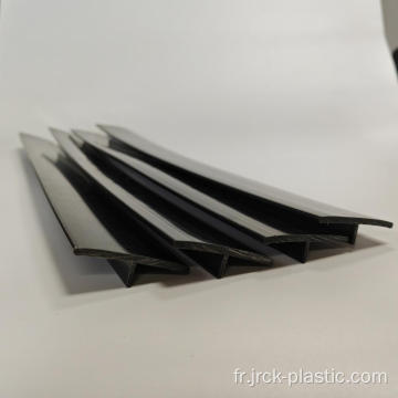 Profil de bord PVC de forme T de 50 mm de large